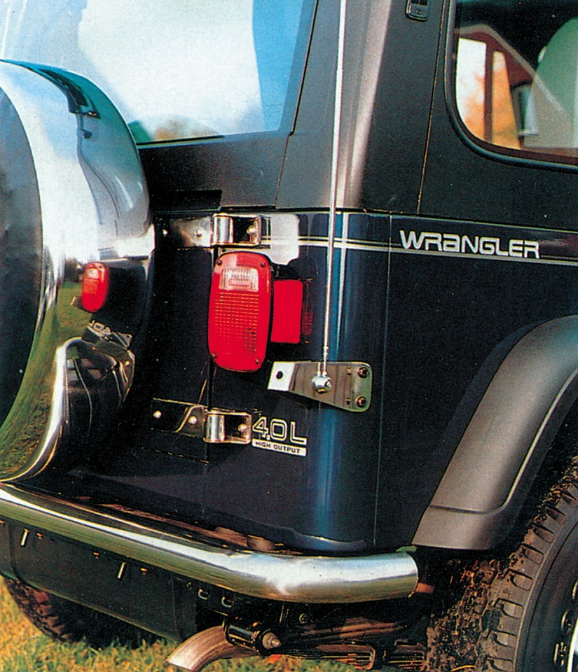 Heckklappenscharnierset Edelstahl passend für Jeep Wrangler YJ (1987-1995)