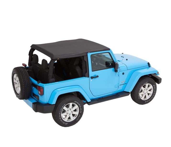 TrekTop soft top black fits Jeep Wrangler JK 2007-2018 (2-door)