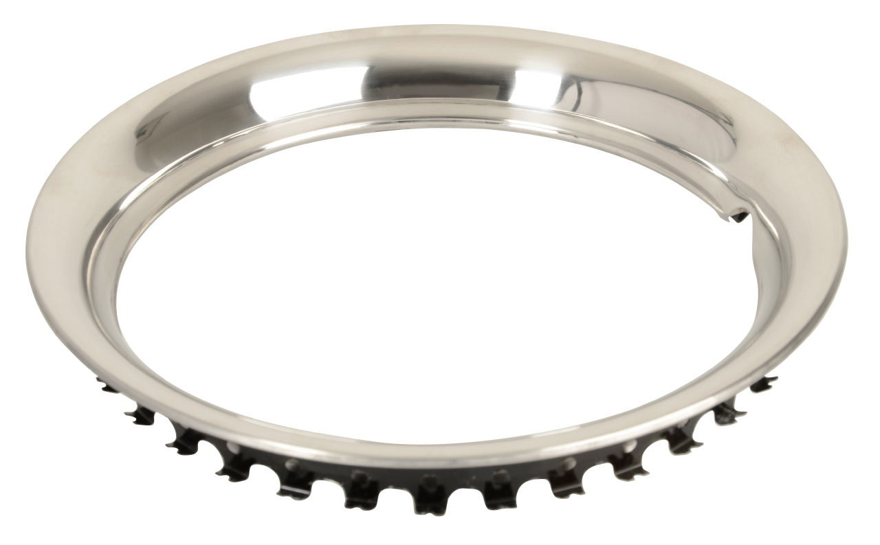 Stainless steel rim ring - 15 inch - 1 piece - fits steel rims