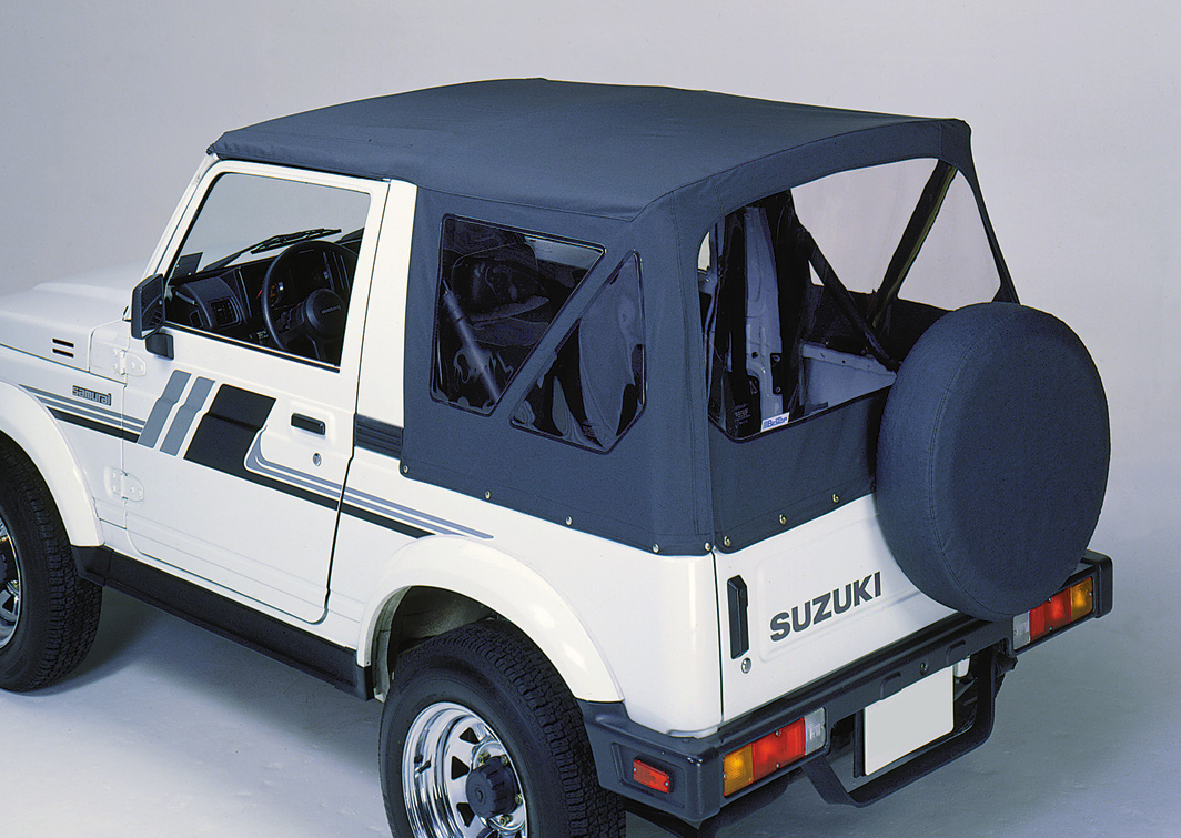 Replacement hood black fits Suzuki Samurai SJ 410-413 (1986-2004)