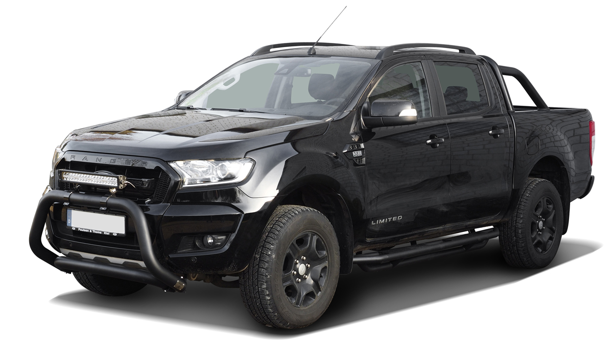 Black powder coated Bullbar suitable for Ford Ranger (2012-2018)