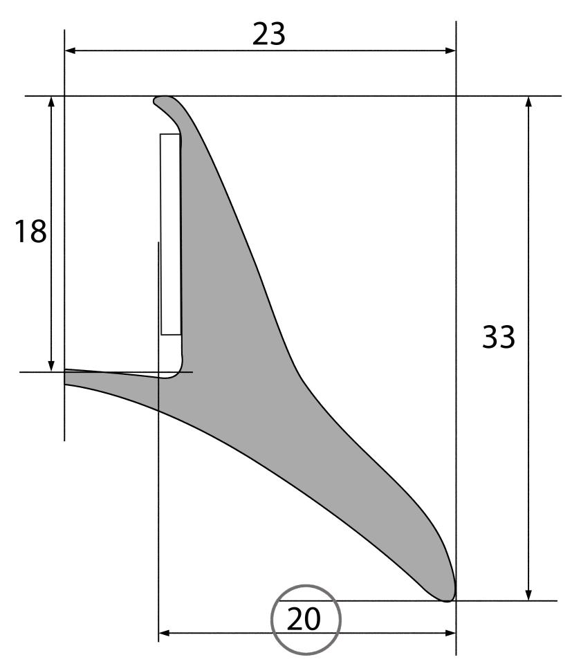 Kotflügelverbreiterung universell - 1 Stück - 20 mm breit - 200 cm lang