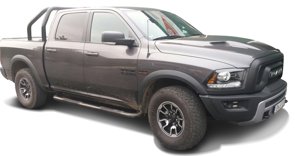 3" black powder coated sidebars suitable for Dodge Ram Crew Cabine (2009-2018)