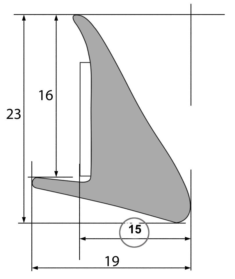 Kotflügelverbreiterung universell - 4 Stück - 15 mm breit - 150 cm lang