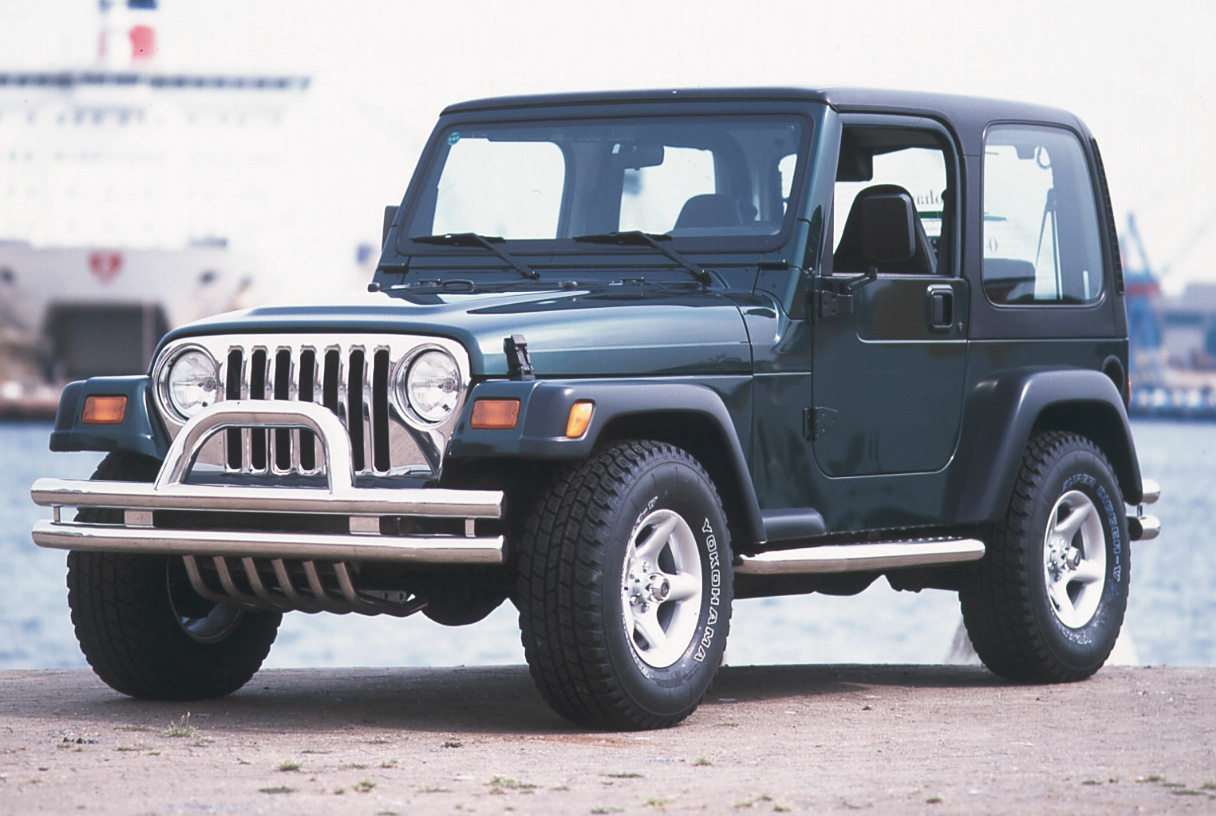 Twin Pipe Rear Bumper Stainless Steel Fits Jeep Wrangler YJ (1987-1995)
