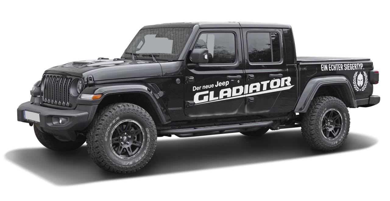 4x Alloy wheel W-TEC Extreme 8,5x17 offset+30 black-silver fits Jeep Gladiator JT (2019-)