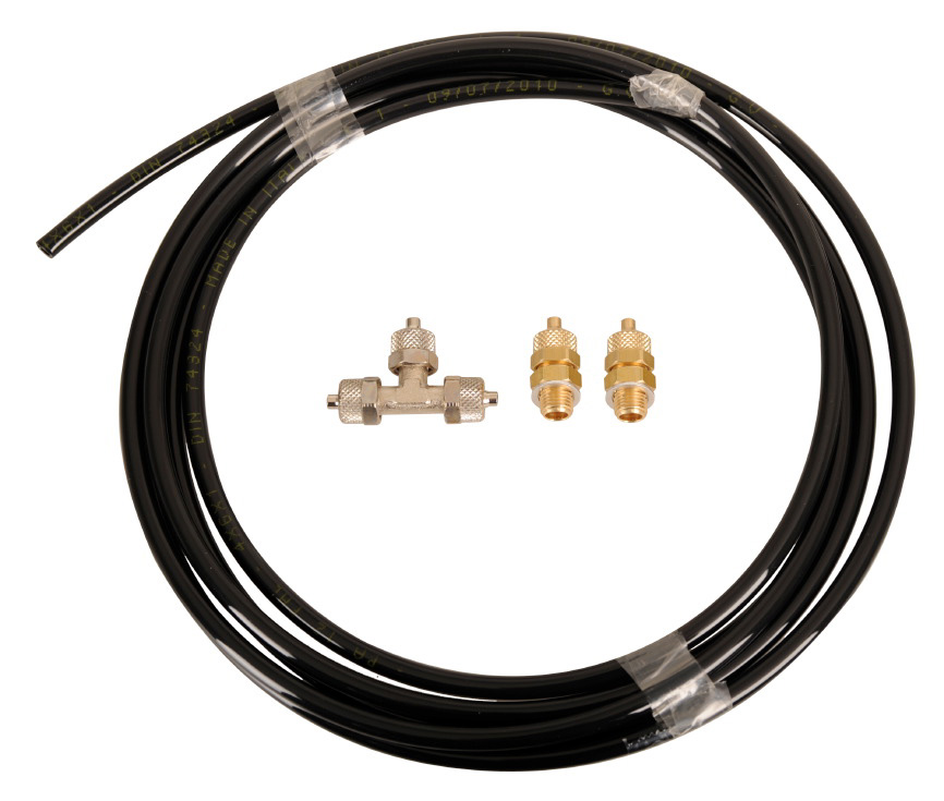 Compressed air double horn 64/54 cm + 12 V solenoid valve + tube