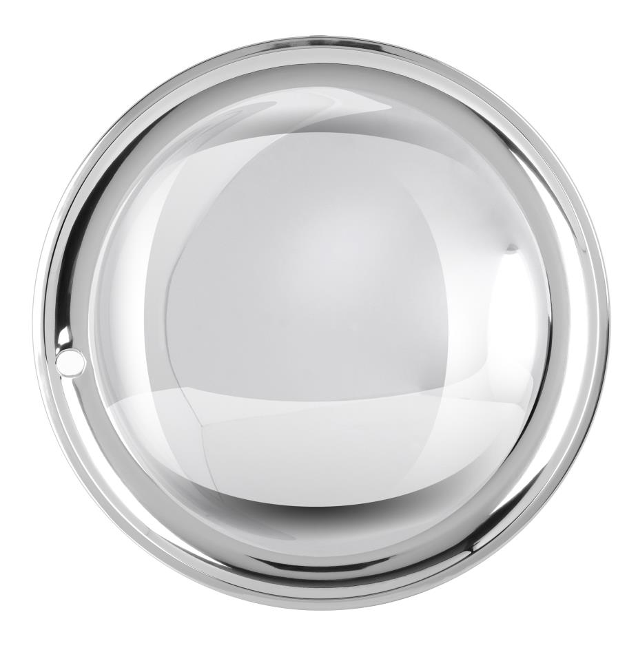Stainless steel moon caps - 1 piece - 13 inch - suitable for cars, oldtimers & youngtimers