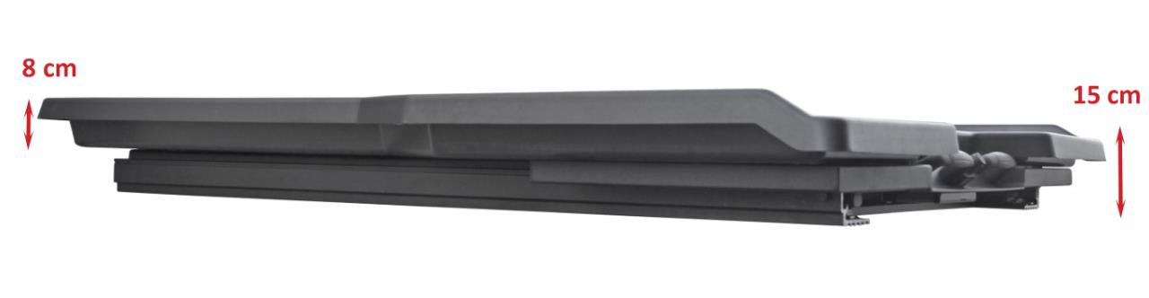 Pull out drawer / slide in ABS plastic black