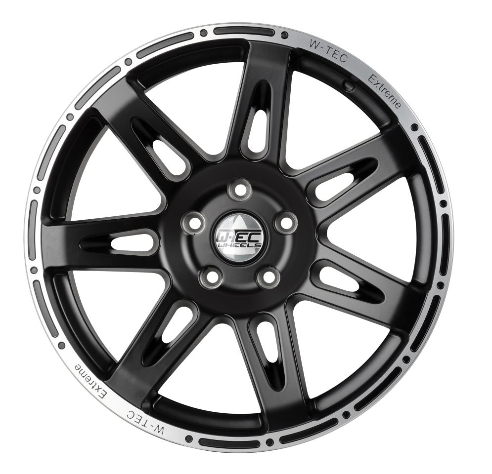 1x Alloy wheel W-TEC Extreme black-silver 8,5x20 Offset+40  fits VW Amarok (2010-2020)