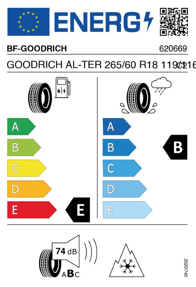 Complete wheels W-TEC All Terrain 8x18 with 265/60R18 BF Goodrich All Terrain suitable for Mercedes Benz Sprinter (2006-2017) & (2018-)