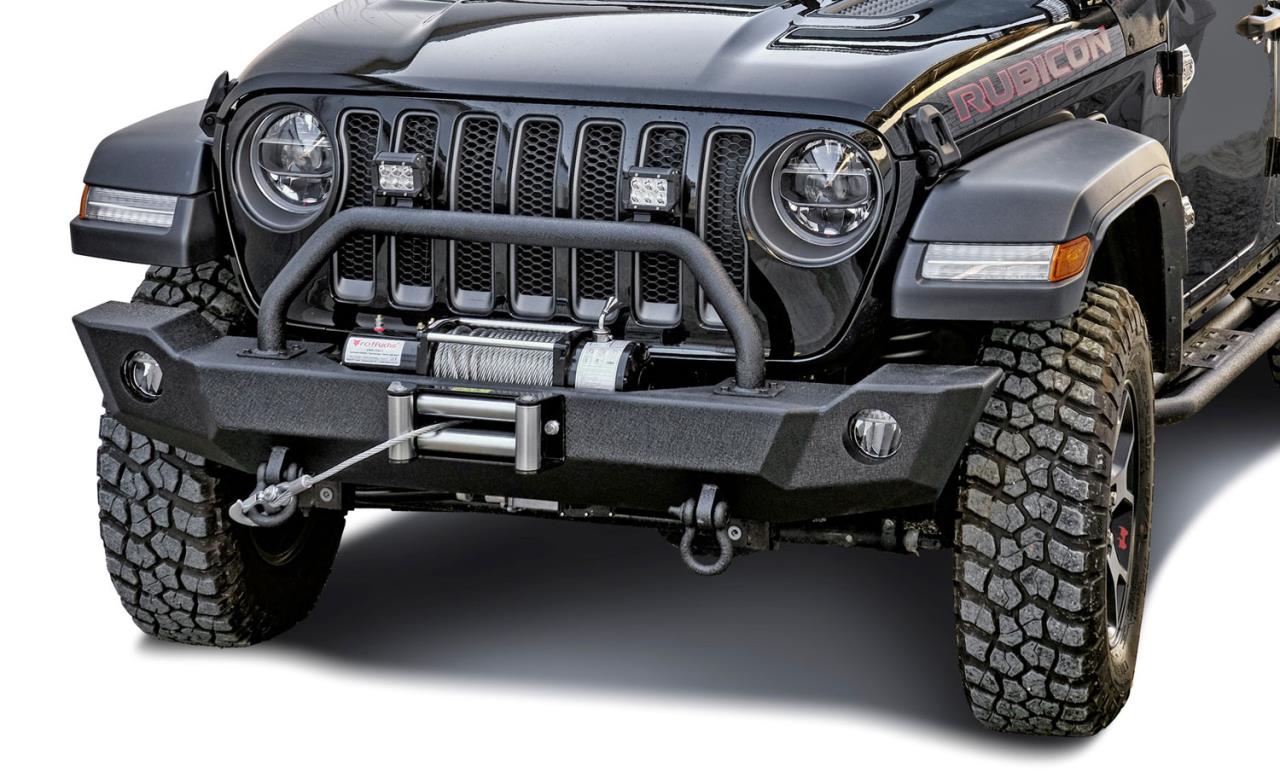Frontstoßstange mit Bügel -schwarz-  passend für Jeep Gladiator JT (2019-)