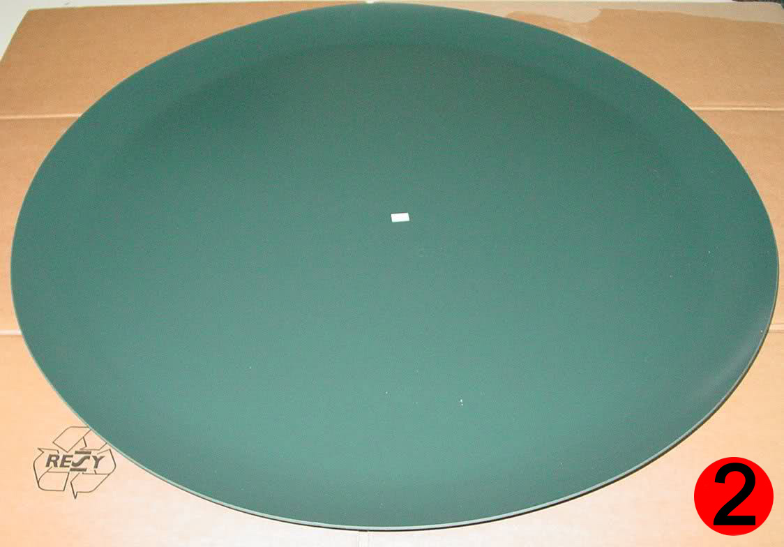 Spare cover plate black 66 cm for tire cover