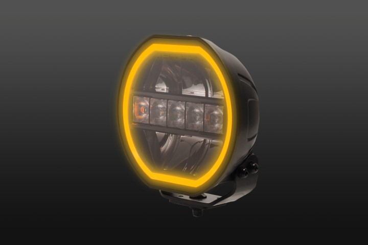 7" LED Fernscheinwerfer Night Raptor 12-24 Volt mit Standlicht