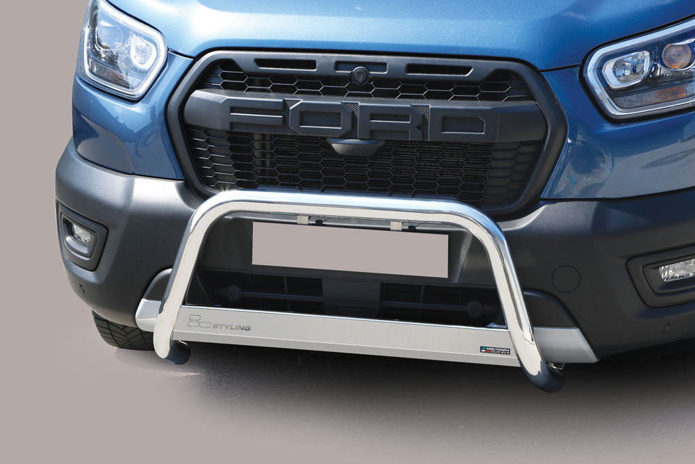 Stainless steel frontbar suitable for Ford Transit (2020-)