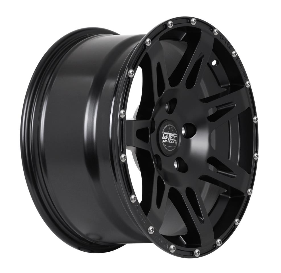 1x Alloy wheel W-TEC Extreme "Black Edition" with rivets 8,5x17 offset+30 fits Jeep Grand Cherokee WJ WG (1999-2004)