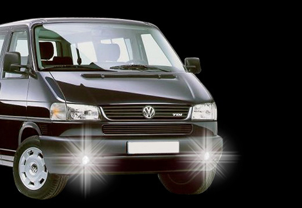 Daytime running lights without dimming function suitable for VW T4 (1996-2003)