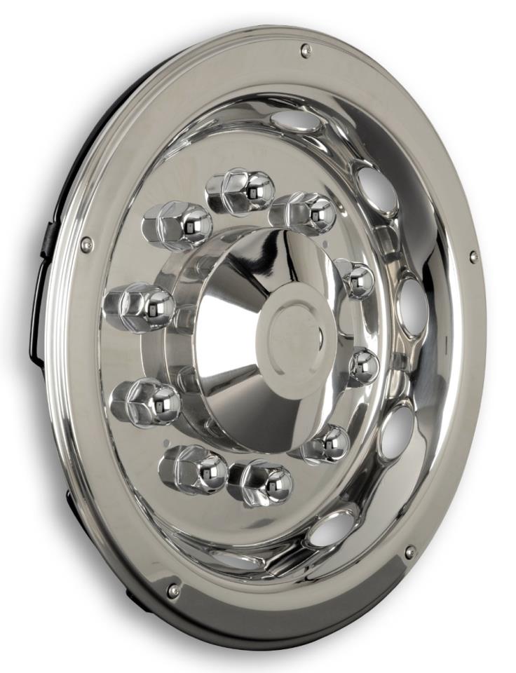 Stainless steel wheel liner - 1 piece - 22.5 inch - fits steel rims