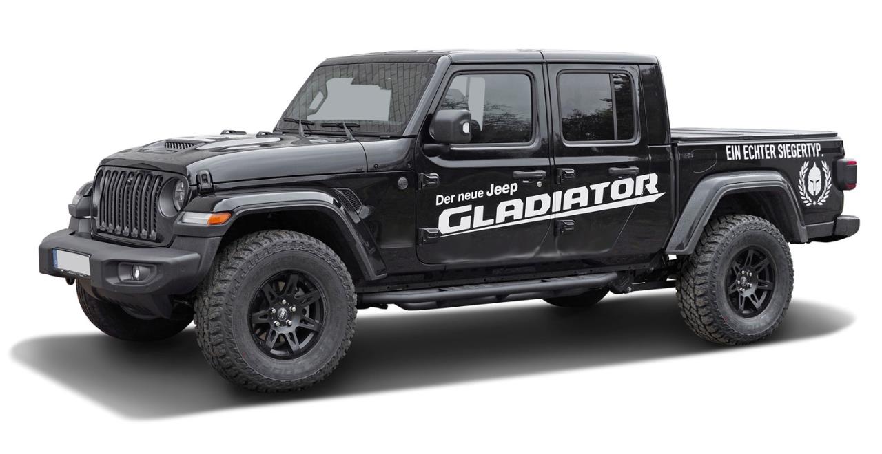 Kompletträder W-TEC Extreme 8,5x17 (schwarz) mit 315/70 R17 Cooper Discoverer ST passend für Jeep Gladiator JT (2019-)