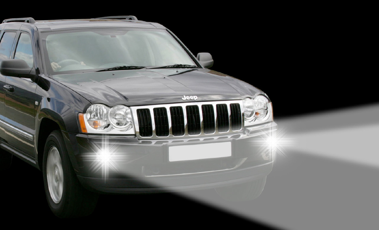 Tagfahrlichter ohne Dimmfunktion passend für Jeep Grand Cherokee WH (2005-2008)