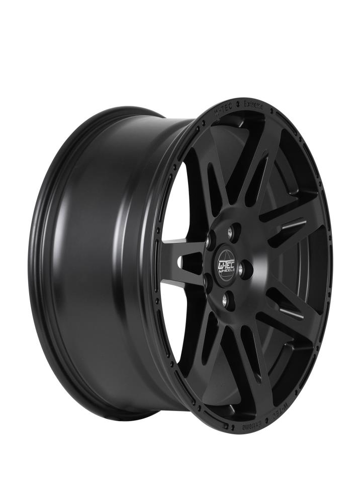 1x Alloy wheel W-TEC Extreme "Black Edition" 8,5x17 Offset+30 suitable for Jeep Wrangler JL (2018-)