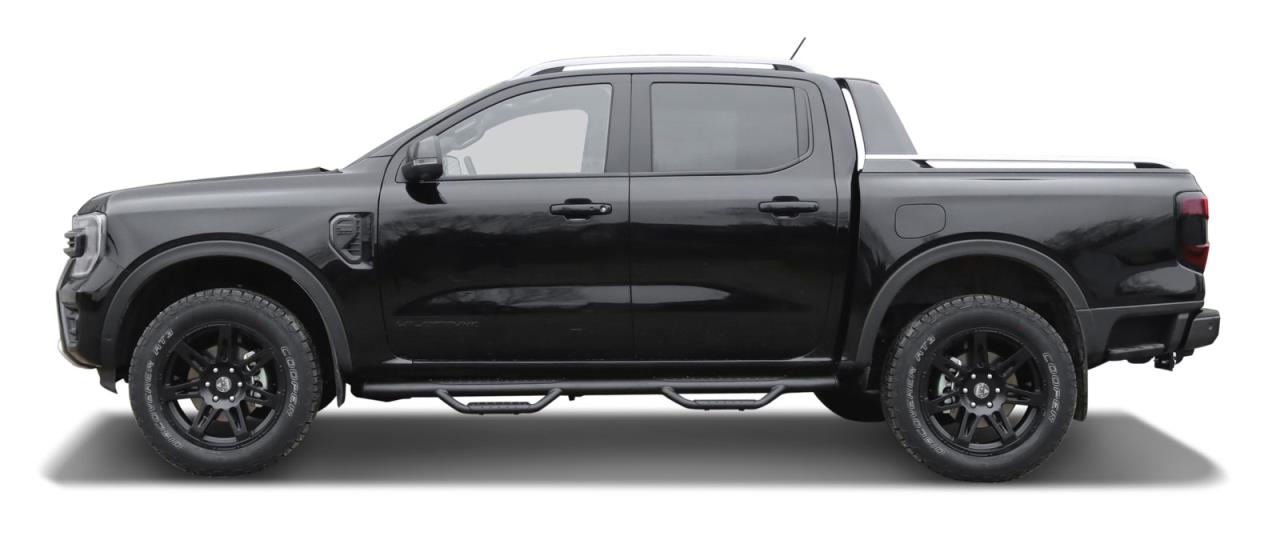 Kompletträder W-TEC Extreme 8,5x20 schwarz mit Reifen 275/55R20 Cooper Discoverer AT3 passend für Ford Ranger (2023-)