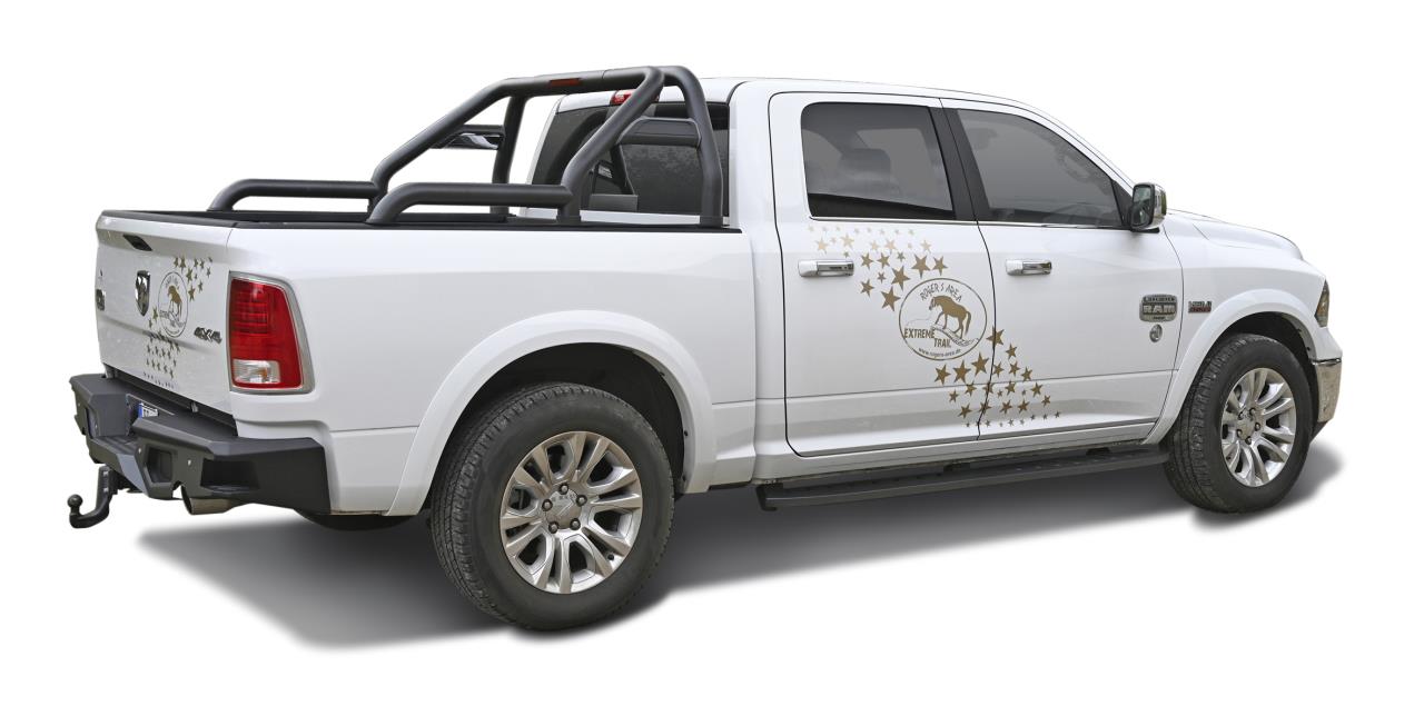 Schwarz matter Überrollbügel passend für Dodge Ram Crew Cab. (2009-2018)