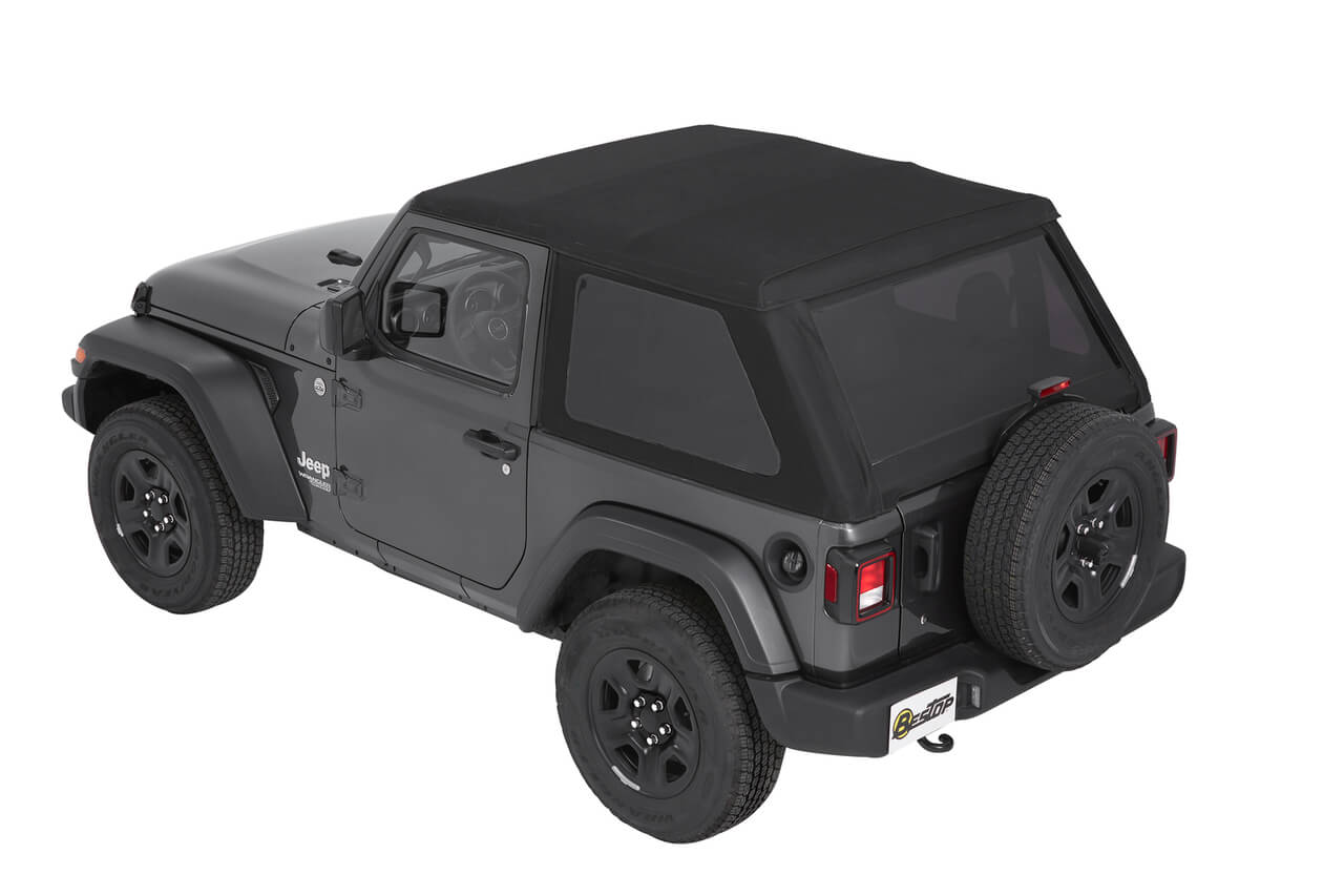 Bestop TrekTop NX Black Twill schwarz 56862-17 passend für Jeep Wrangler JL (2018-2021) 2-Türer