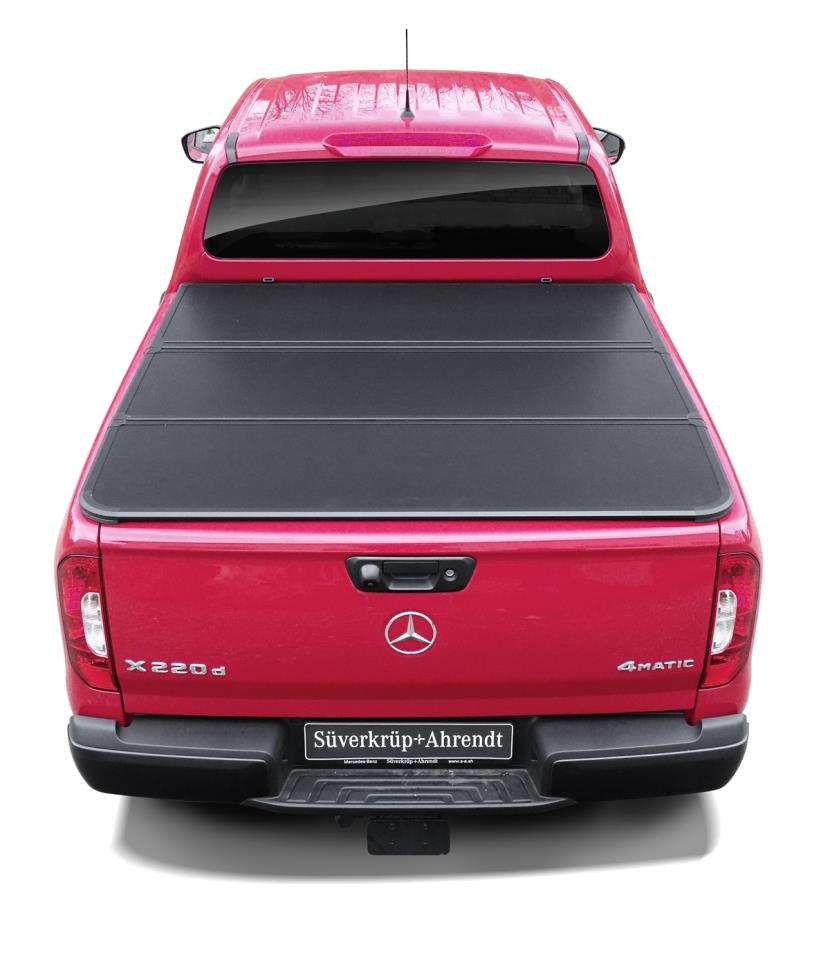 Aluminium Laderaumabdeckung 3-teilig klappbar passend für Mercedes-Benz X-Klasse (2017-2020)