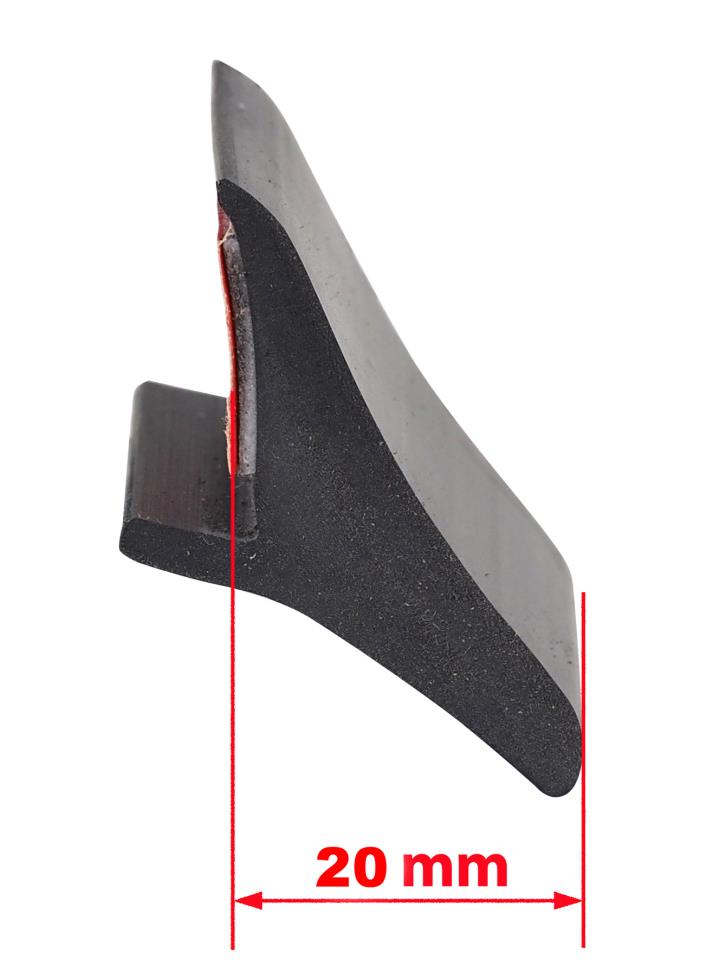Extended fender flares universal - 1 piece - 20 mm wide - 200 cm long