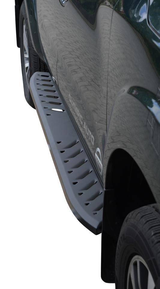 Schwarz matte Trittbretter passend für Nissan Navara NP300 (D231) (2015-2021) Doppelkabine