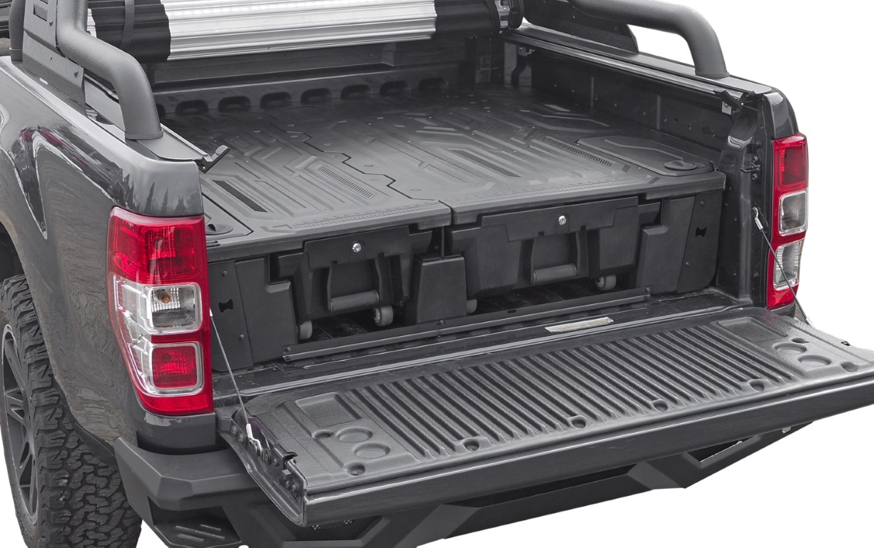 Drawer System Plastic Black Fits Ford Ranger (2012-2022) Double Cab