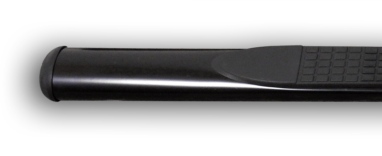 Schwarze Schwellerrohre Ø 100mm passend für Nissan Navara D231 NP300 Doppelkabine (2015-2021)