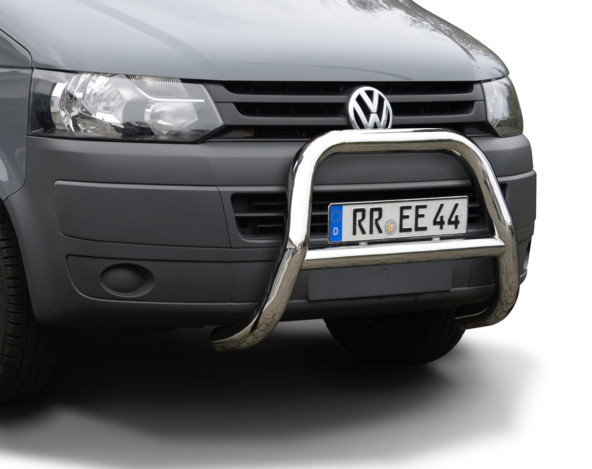 Stainless steel frontbumper suitable for VW T5 (2003-2015)
