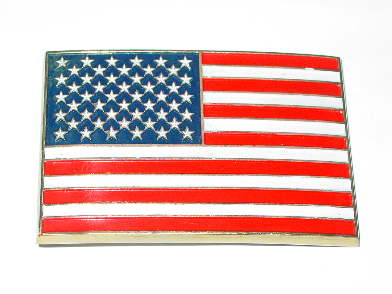 Metall Gürtelschnalle "USA Fahne"
